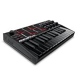 Akai Professional MPK Mini MK3-25 Key USB MIDI Keyboard Controller With 8 Backlit Drum Pads, 8 Knobs, Music Production Software and Native Instruments Sound Package (NKS Integration), Black