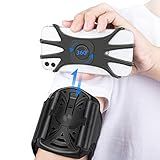 HLOMOM Running Phone Holder Armband for Phone, Detachable & 360°Rotated Sports Armband with Key Pocket for iPhone 17/16/15/14/13 Pro/12 Pro/XS/XR/8/7/6s Plus, for Samsung Galaxy 4''-6.5'' Cellphone