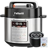 Fullwill 9-in-1 Electric Pressure Cooker(2026 Upgraded), 12 Presets Instant Multi Cooker, Olla de Presion Nonstick Pot 6 Quarts