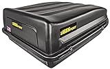 JEGS Rooftop Cargo Carrier for Car Storage - Large Roof Rack Cargo Carrier - Heavy Duty Weatherproof Storage - Made in USA - 18 Cubic Ft - 110 Lb Capacity - Aero Hard Shell Cargo Carrier