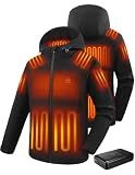 HOOHEAT Heated Jacket for Men with 16000mAh Battery Pack Winter Coat