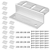 HULKNPE Z Brackets Solar Panel Mounting Kit (16 Pack) - Heavy Duty Corrosion-Resistant Aluminum for RV, Boat, Roof & Off-Grid Installations