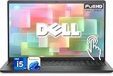 Dell 15.6" Touchscreen Business Laptop Computer, 13th Gen Intel Core i5 (Beat i7-1250U), 8GB DDR5 RAM, 256GB SSD, WI-FI 6, Long Battery Life, Windows 11 with Office 365 for The Web