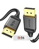 Silkland 54Gbps DisplayPort Cable 2.1 [VESA Certified], DP 2.1 Cable [16K@30Hz, 8K@120Hz, 4K@240Hz 165Hz 144Hz] HDR, HDCP DSC 1.2a, Compatible FreeSync G-Sync Gaming Monitor 5090 7900XTX, 6.6FT