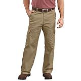 Dickies Men's Loose Fit Cargo Work Pant, Khaki, 36x30