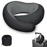 BOLEISE Neck Pillow for Airplane Travel, Comfortable Travel Neck Pillow for Long Flights, Ergonomic Airplane Pillow for Sleeping