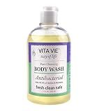 VITA VIE Lemon Body Wash, Antibacterial Soap With Tea Tree Oil, 12 Fl Oz