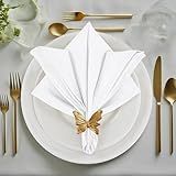 Utopia Home White Cloth Napkins (12 Pack, 18x18 Inches), Ideal Dinner Napkins for Party, Wedding and Lunch/Dinner