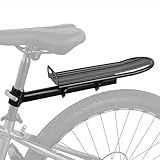 Bike Rear Rack, Adjustable Bike Cargo Rack with Quick Release Clamp Includes Tie Straps