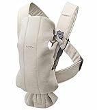 BabyBjörn Baby Carrier Mini, 3D Jersey, Light Beige | Newborn Carrier (7-25 lbs), Ergonomic, Easy-to-Use