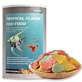 capuca Ultrathin Tropical Fish Flakes, High Protein Fish Food, 8 oz