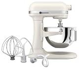 KitchenAid 5.5-Qt Bowl-Lift Stand Mixer, KSM55SXXX, Porcelain White