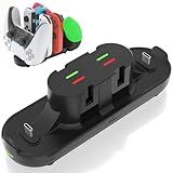 Switch Controller Charger for Nintendo Switch, Charging Dock with JoyCon/Pro / PS5 Controller, Charger Station with LED Indicator and Charger Cable for JoyCons, 6 in 1 Nintendo Charging Dock