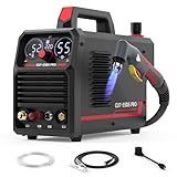 YESWELDER 55 Amp Plasma Cutter Non-High Frequency, Large LED Digital Display Non-Touch Pilot Arc, Digital DC Inverter 110/220V Dual Voltage Plasma Cutting Machine CUT-55DS PRO