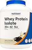 Nutricost Isolate Whey Protein Powder, Vanilla, 5 pounds