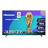 Hisense 85" Class QD6 Series (85QD6QF, 2025 Model) QLED 4K UHD Smart Fire TV, Voice Remote with Alexa, Dolby Vision, Dolby Atmos, Motion Rate 120, HDR 10+, Game Mode Plus, MEMC, VRR, ALLM
