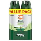 OFF! Deep Woods Insect Repellent Aerosol, Dry, Non-Greasy Formula, Bug Spray with Long Lasting Protection from Mosquitoes, 4 Oz, 2 Count