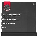 Manduka PRO Travel Yoga Mat 71" - 2mm Foldable & Travel Friendly Lifetime Durability Teacher Approved Hygienic Construction 71 x 24 inches Black Night