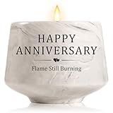 Happy Anniversary Candle – Aniversario Gifts for Couple,Women,Men 6oz Lavender Scented Candle,Anniversary Romantic Gifts for Him & Her