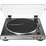 Audio-Technica AT-LP60X-GM Fully Automatic Belt-Drive Stereo Turntable, Gunmetal/Black, Hi-Fidelity, Plays 33-1/3 and 45 RPM Vinyl Records, Dust Cover, Anti-Resonance, Die-Cast Aluminum Platter