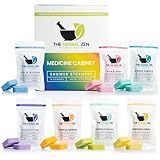The Herbal Zen Shower Steamers Aromatherapy Tablets 14 Pack - 7 Pure Essential Oil Blends for Daily Relaxation and Wellness - Shower Bombs Gift Set for Women and Men