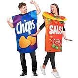 Zadin Chips and Salsa Costume, Best Friend Costume For Women, Men, Dynamic Duo Matching 2025 Halloween Couple Costumes