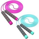 Adjustable Soft Skipping Rope - Toddler Jump Rope With Skin-Friendly Foam Handles For Kids, Boys, Girls, Women, Men - Exercise Activity, Outdoor Fitness