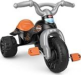Fisher-Price Toddler Tricycle Harley-Davidson Tough Trike, Toy Bike with Handlebar Grips & Storage for Outdoor Play Kids Ages 2+ Years