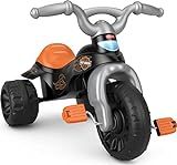 Fisher-Price Toddler Tricycle Harley-Davidson Tough Trike, Toy Bike with Handlebar Grips & Storage for Outdoor Play Kids Ages 2+ Years