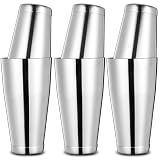 Etens Bulk Commercial Cocktail Shakers 6pc Set, Professional Boston Shakers, Weighted Cocktail Shaker Tins for Bartending - Stainless Steel Bar Shaker Set for Restaurants & Bars - Silver