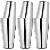 Etens Bulk Commercial Cocktail Shakers 6pc Set, Professional Boston Shakers, Weighted Cocktail Shaker Tins for Bartending - Stainless Steel Bar Shaker Set for Restaurants & Bars - Silver