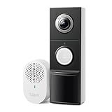 Tapo 2K+ Wired or Battery Powered Smart Video Doorbell with Chime - 180° Field of View, Person/Vehicle/Package Detection, Ring Call, 2-Way Audio, Subscription-Free Local Storage or Optional Cloud,D225