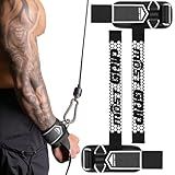 MOST GRIP Drip Glue Non-Slip Wrist Straps for Weightlifting, 2-in-1 Lifting Straps with D Rings for Cable Machine Workout, 10mm Neoprene Padded Wrist Wraps for Weight Lifting Deadlift