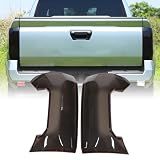 Heutamo ABS Tail Light Lens Protector Cover Compatible with Toyota Tacoma 2024 2025 2026 Exterior Accessories Car Taillight Shell Bezels Smoke Black Tail Light Cover Trim