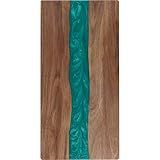 maudibozz Resin Cutting Board, Handmade Cutting Board suitable for Steak, Pizza, Fruit(46CM green)