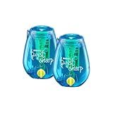 Bostitch Office Twist-n-Sharp Pencil Sharpener, for Kids & Colored Pencils, Assorted Colors (PS1-BLUE-2PK)