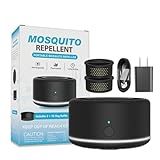 Mosquito Repellent Outdoor Patio, Portable Repellent Device Plant-Derived Mosquito Repeller, Rechargeable Personal Shield for Camping & Outdoor(2 Refills Included)