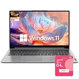 Lenovo 15 inch Laptop with Lifetime Office 365 for The Web, 8GB RAM, 256GB SSD + 128GB eMMC Storage, Intel CPU, 10 Key Number Pad, Windows 11 Home, External 64GB USB