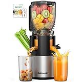 Godspeeds Juicer Machines with 5.8" Large Feed Chute, Slow Masticating Cold Press Juicer for Whole Fruits & Vegetables, Easy to Clean Design, High Juice Yield Home Juicer for Daily Wellness