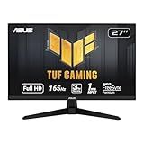 ASUS TUF Gaming 27" 1080P Monitor - Full HD, 165Hz (Supports 144Hz), 1ms, Extreme Low Motion Blur, FreeSync Premium, Shadow Boost, Eye Care, HDMI, DisplayPort, Tilt Adjustable - VG277Q1A,Black