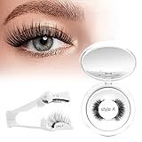 Higu clace Magnetic-Eyelashes Magnetic Lashes with Applicator Soft Magnetic Eyelashes Natural Look Wispy Pestañas Magnéticas No Need Glue Easy to Wear and Remove(DJCX-A04)