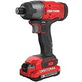 CRAFTSMAN 20V MAX Impact Driver Kit, 1/4 Inch, 2,800 RPM, LED Work light, Battery and Charger Included (CMCF800C1)