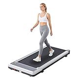 Sweetcrispy Compact Armless Treadmill for Small Spaces, Quiet Under-Desk Walking Pad, Slim & Portable Design for Home Office Workouts, Ideal for Apartments and Work-from-Home Fitness, Silvery