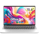 15.6 Inch Laptop with Office 365, 4GB RAM, 128GB Storage Expandable 1TB, 5205U Processor, HD Display, Windows 11 Laptops Computer, Wi-Fi 5, BT4.2, Numpad, Type-C, for Business and Students.