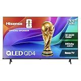 Hisense 32-Inch Class QD4SR Series Hi-QLED HD Smart Roku TV (32QD4HSR, 2026 Model) – Hi-QLED Color, Dolby Audio, Compatible with Alexa, Full Array LED, Slim Bezel Design