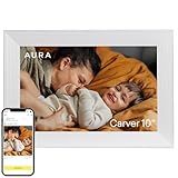 Aura Digital Picture Frame - 10.1" HD Display | Wirecutter's Best Digital Frame | Text Photos Directly to Your Frame from Anywhere | Quick & Easy Setup Over WiFi - Free Aura App | No ads or fees