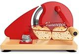 vanerepok Upgrade Manual Bread Slicer for Homemade Sourdough Bread, Classic Hand Crank Home Bread Slicer With Scale Line and Steel Fence, Sharp Blade, Adjustable Width for Homemade & Commercial Use