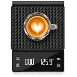 NKOVE Coffee Scale with Timer, 0.1g High Precision Espresso Scale 3kg