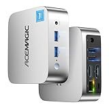 ACEMAGIC Vista Mini V1 Mini PC,12th Gen Alder Lake-N N97(Beat N150/N100/N95, up to 3.6GHz),16GB DDR4 RAM 512GB SSD Mini Computer,Small Desktop 4K Dual Display/WiFi/VESA for Home/Office,Preinstalled OS