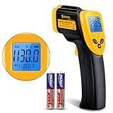 Etekcity Infrared Thermometer Laser Temperature Gun 1080, -58°F~ 1130°F for Meat Food Candy Pizza Oven, Heat Gun for Cooking, Kitchen, Fridge, Reptile, BBQ, HAVC, Adjustable Emissivity & Max Measure
